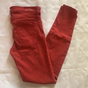 Current/Elliott Orange Skinny Jeans Sz. 28
